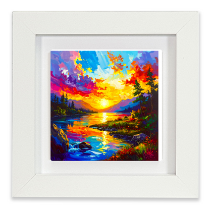 Abstract Landscape 3, Ceramic Art Print, Unique Image, Highly Detailed, Vibrant Colours, an enduring gift...