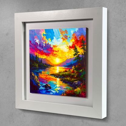 Abstract Landscape 3, Ceramic Art Print, Unique Image, Highly Detailed, Vibrant Colours, an enduring gift...