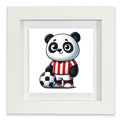 Panda Footballer 6, Ceramic Art Print, Unique Images, Highly Detailed Designs, Vibrant Colours, Great Depth Of Field...