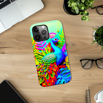 Peacock 3, Tough Phone Case, Full Wrap Technology, Crafted From Premium Polycarbonate, Great Gift Idea...