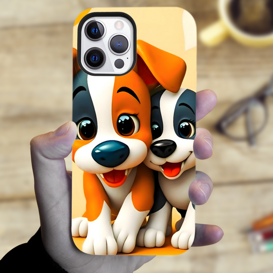 Dogs 1, Tough Phone Case, Full Wrap Technology, Crafted From Premium Polycarbonate, Unique Image...