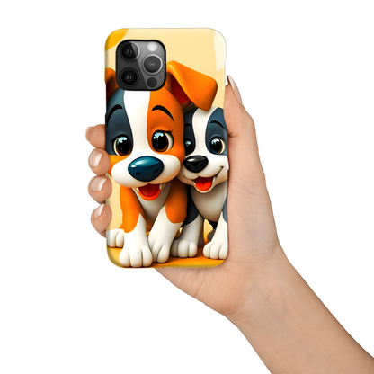 Dogs 1, Tough Phone Case, Full Wrap Technology, Crafted From Premium Polycarbonate, Unique Image...