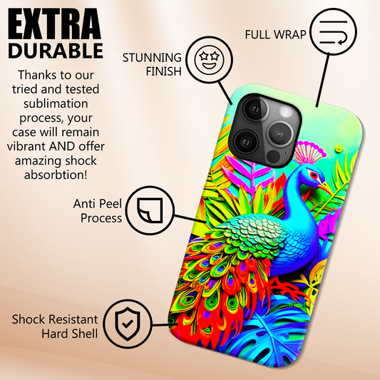 Peacock M4, MagSafe Tough iPhone Case, Full Wrap Technology, Crafted From Premium Polycarbonate...