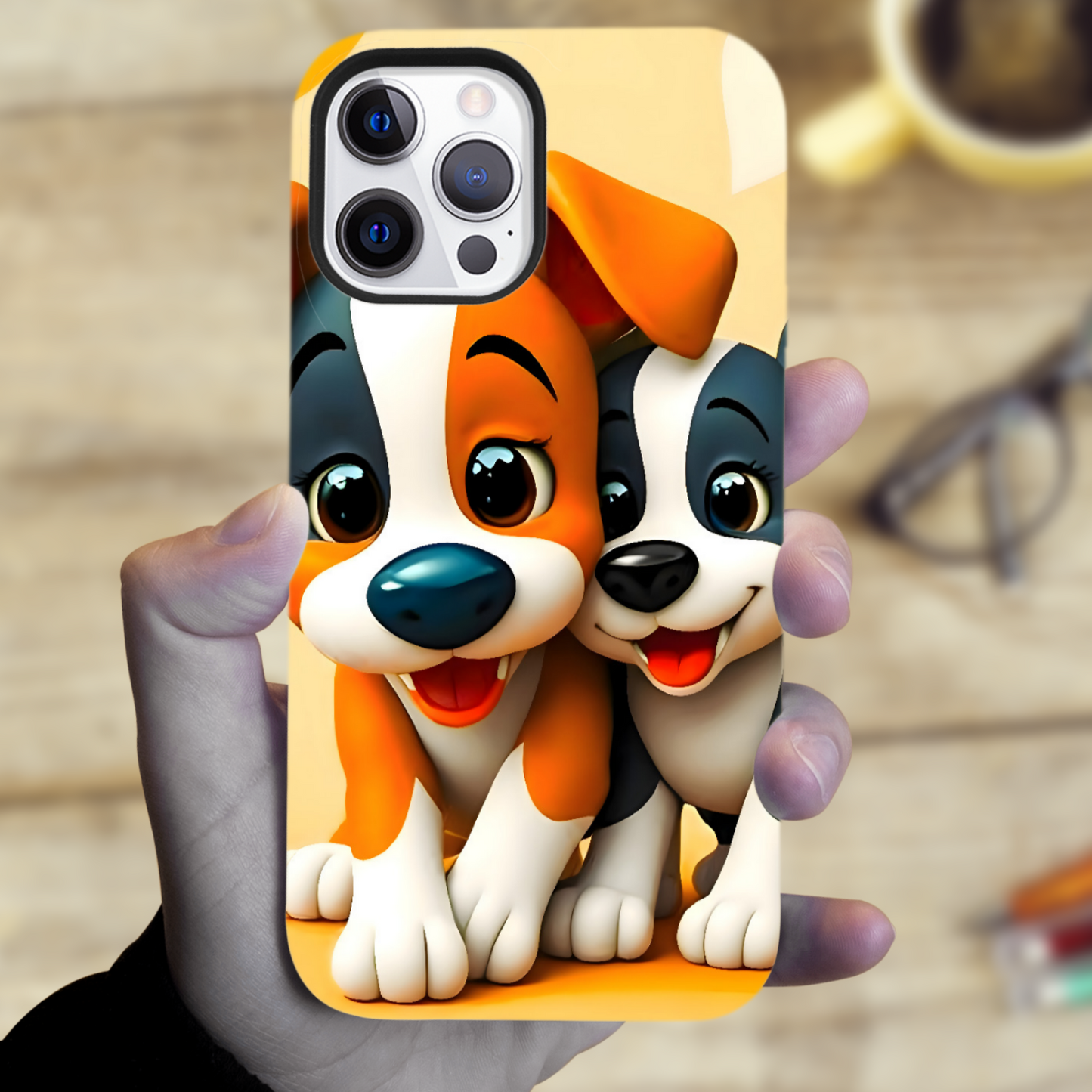 Puppies 1, Magsafe Tough Phone Case, Full Wrap Technology, Crafted From Premium Polycarbonate...