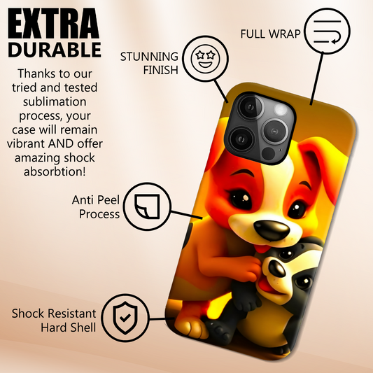 Puppies 4, Magsafe Tough Phone Case, Full Wrap Technology, Crafted From Premium Polycarbonate...