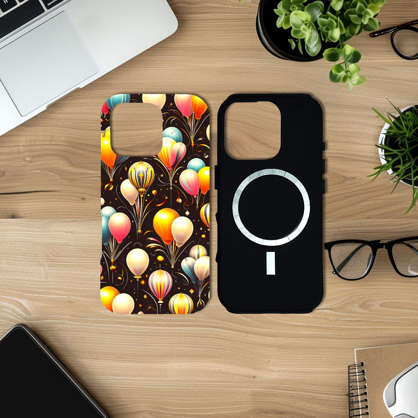 Balloons M4, Magsafe Tough iPhone Case, Full Wrap Technology, Crafted From Premium Polycarbonate, Unique Image...