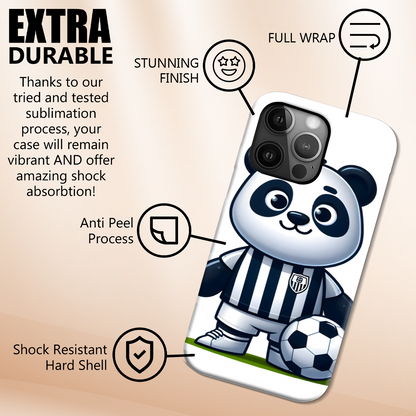 Footballing Panda 2, Magsafe Tough iPhone Case, Full Wrap Technology, Crafted From Premium Polycarbonate, Unique Image...