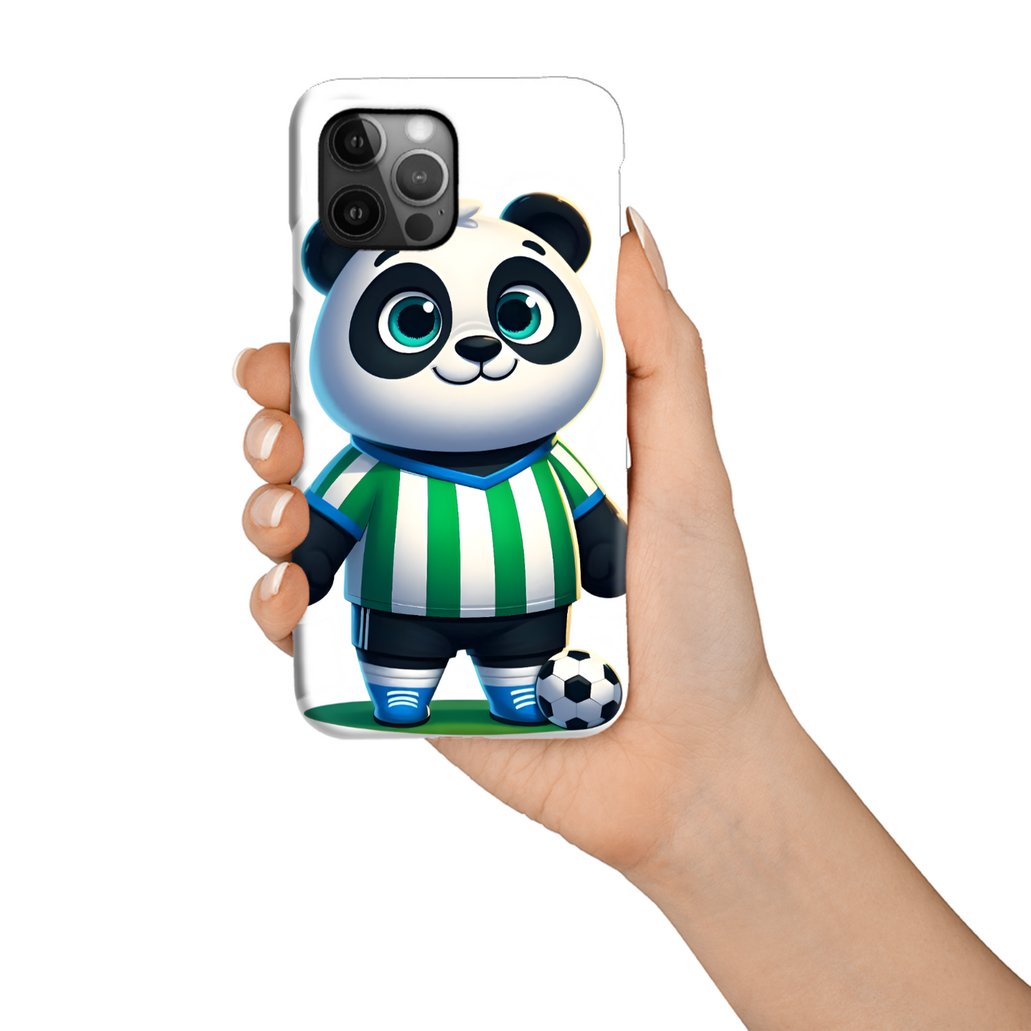 Footballing Panda 3,  Magsafe Tough iPhone Case, Full Wrap Technology, Crafted From Premium Polycarbonate, Unique Image...
