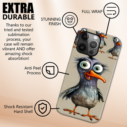 Funky Birds B1, Magsafe Tough iPhone Case, Full Wrap Technology, Crafted From Premium Polycarbonate, Unique Image...