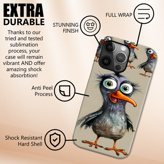Funky Birds B1, Magsafe Tough iPhone Case, Full Wrap Technology, Crafted From Premium Polycarbonate, Unique Image...