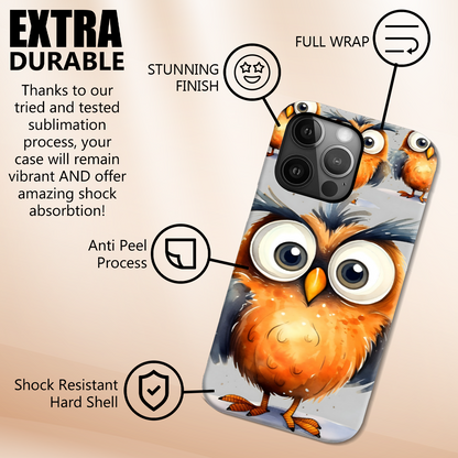 Funky Birds B4, Magsafe Tough iPhone Case, Full Wrap Technology, Crafted From Premium Polycarbonate, Unique Image...