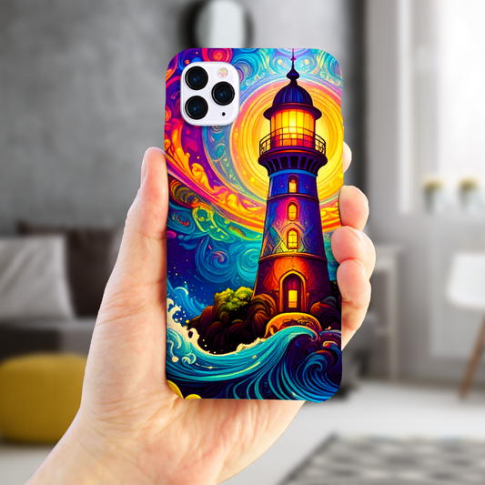 Fantasy Lighhouse 1, Slim HD Cases, Full Wrap Technology, Crafted From Premium Polycarbonate, Vivid Colours, Unique Image..