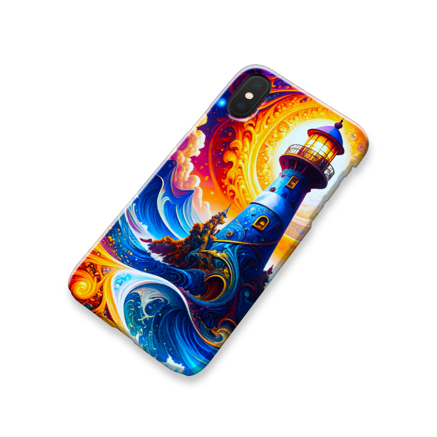 Fantasy Lighthouse 2, Slim HD Cases, Full Wrap Technology, Crafted From Premium Polycarbonate, Vivid Colours, Unique Image..