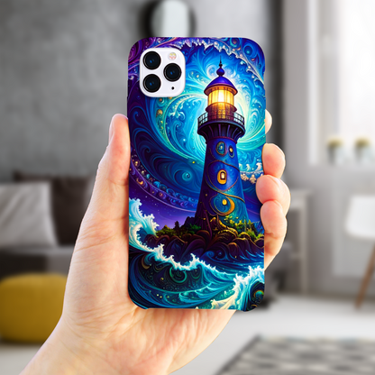Fantasy Lighhouse 3, Slim HD Cases, Full Wrap Technology, Crafted From Premium Polycarbonate, Vivid Colours, Unique Image..