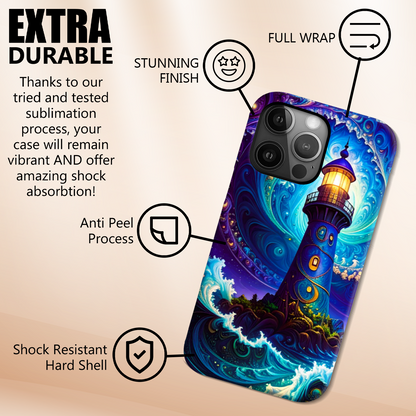 Fantasy Lighhouse 3, Slim HD Cases, Full Wrap Technology, Crafted From Premium Polycarbonate, Vivid Colours, Unique Image..