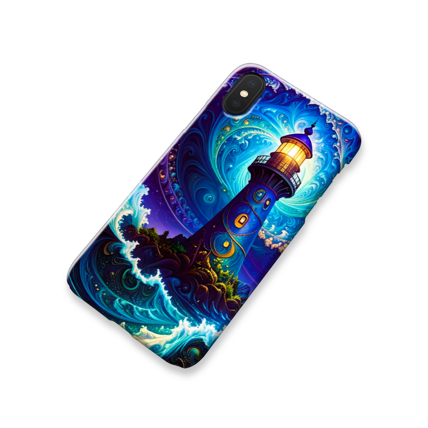 Fantasy Lighhouse 3, Slim HD Cases, Full Wrap Technology, Crafted From Premium Polycarbonate, Vivid Colours, Unique Image..