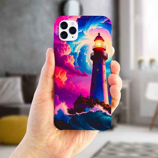 Fantasy Lighthouse 4, Slim HD Cases, Full Wrap Technology, Crafted From Premium Polycarbonate, Vivid Colours, Unique Image..