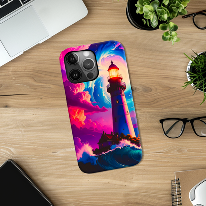 Fantasy Lighthouse 4, Slim HD Cases, Full Wrap Technology, Crafted From Premium Polycarbonate, Vivid Colours, Unique Image..