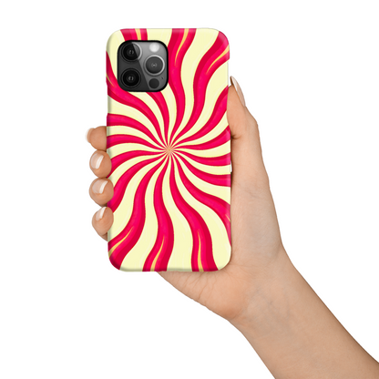 Red Swirls, Slim HD Case, Full Wrap Technology, Crafted From Premium Polycarbonate, Vivid Colours, Unique Image...