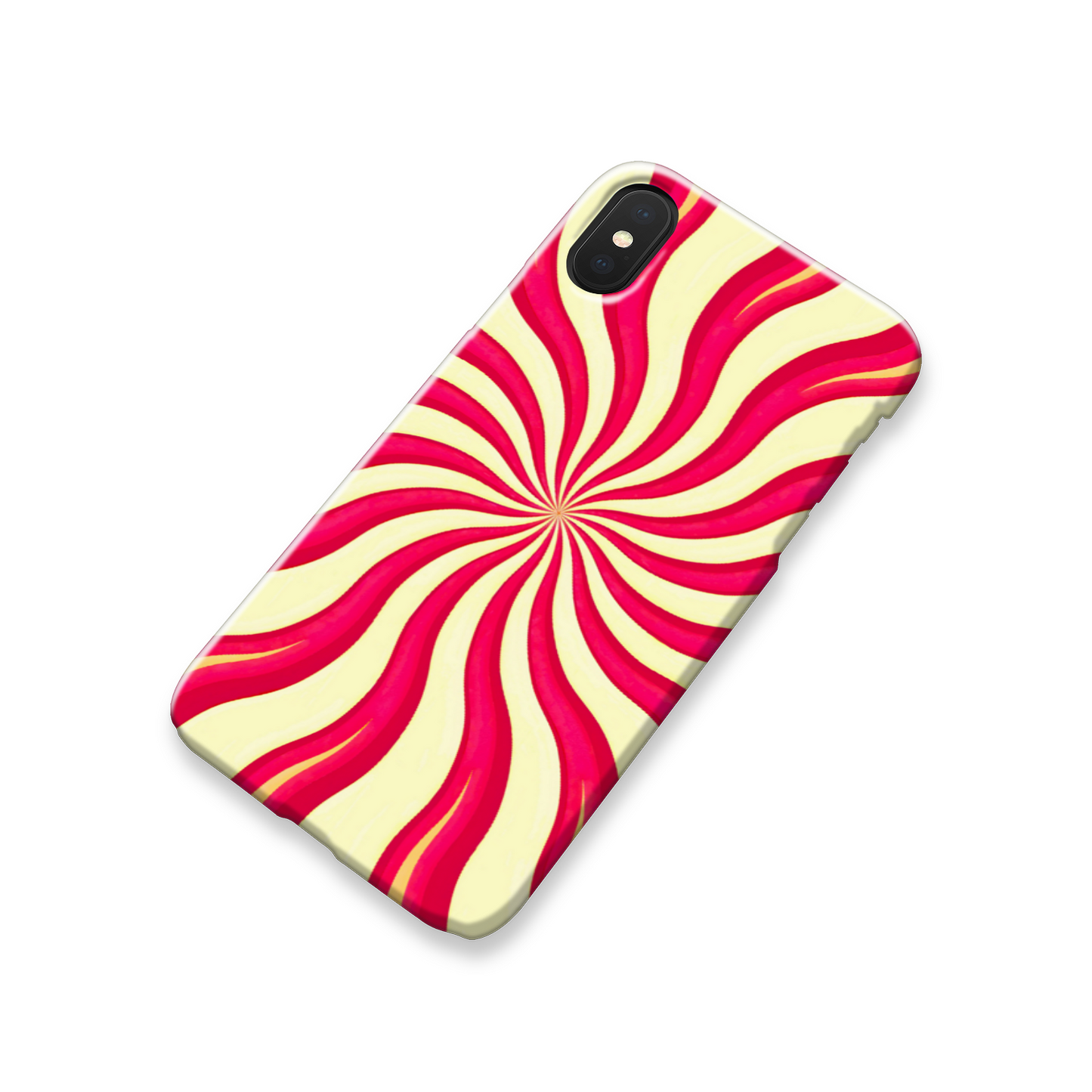 Red Swirls, Slim HD Case, Full Wrap Technology, Crafted From Premium Polycarbonate, Vivid Colours, Unique Image...