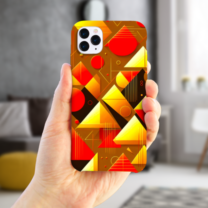 Abstract Pyramids 1, Slim HD Case, Full Wrap Technology, Crafted From Premium Polycarbonate, Unique Image...