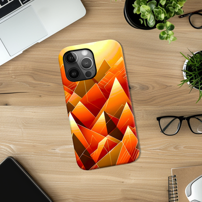 Abstract Pyramids 2, Slim HD Case, Full Wrap Technology, Crafted From Premium Polycarbonate, Unique Image...