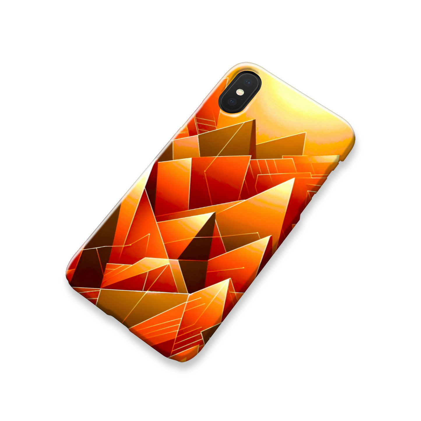 Abstract Pyramids 2, Slim HD Case, Full Wrap Technology, Crafted From Premium Polycarbonate, Unique Image...
