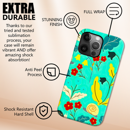 Field Of Flowers, Slim HD Case, Full Wrap Technology, Crafted From Premium Polycarbonate, Unique Image...