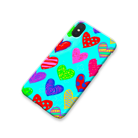 Hearts Of Colour, Slim HD Case, Full Wrap Technology, Crafted From Premium Polycarbonate, Unique Image...