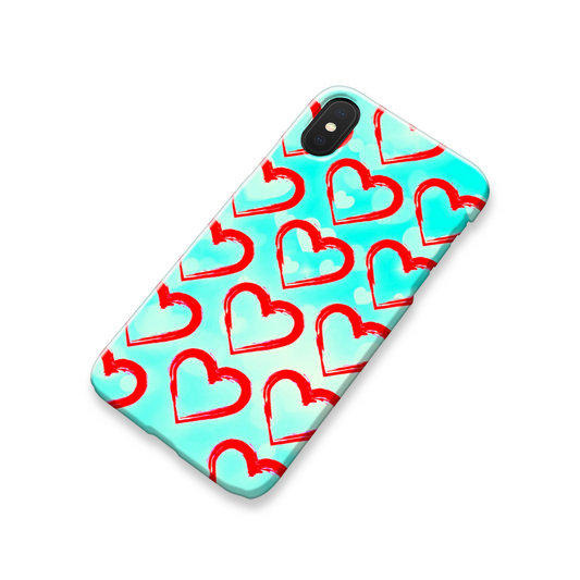 Red Hearts, Slim HD Case, Full Wrap Technology, Crafted From Premium Polycarbonate, Unique Image...