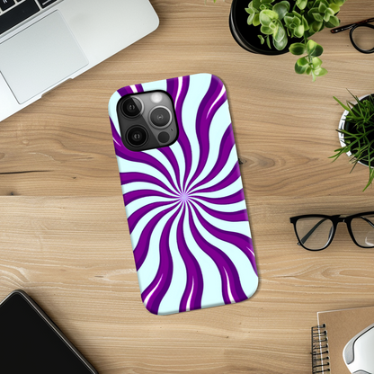 Purple Swirls, Slim HD Case, Full Wrap Technology, Crafted From Premium Polycarbonate, Unique Image...