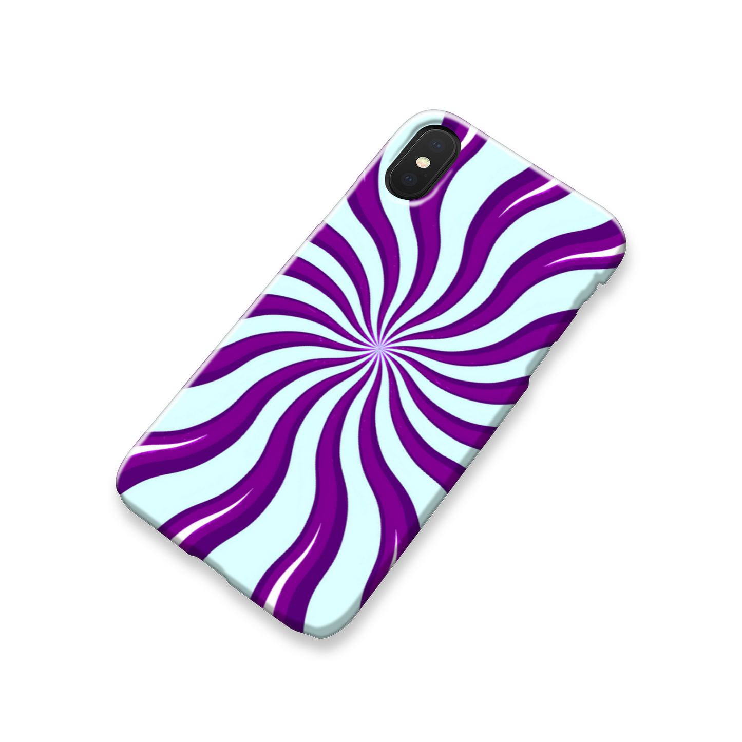Purple Swirls, Slim HD Case, Full Wrap Technology, Crafted From Premium Polycarbonate, Unique Image...