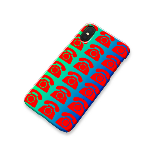 Red Rotary Phone, Slim HD Case, Full Wrap Technology, Crafted From Premium Polycarbonate, Unique Image...