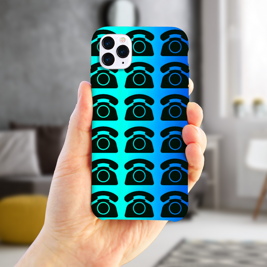 Black Rotary Phone, Slim HD Case, Full Wrap Technology, Crafted From Premium Polycarbonate, Unique Image...