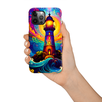 Fantasy Lighthouse M1, Magsafe Tough Phone Case, Full Wrap Technology, Crafted From Premium Polycarbonate, Unique Image...