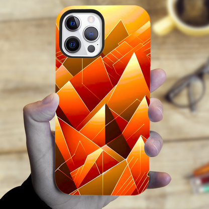 Abstract Pyramids M2, Magsafe Tough Phone Case, Full Wrap Technology, Crafted From Premium Polycarbonate, Unique Image...