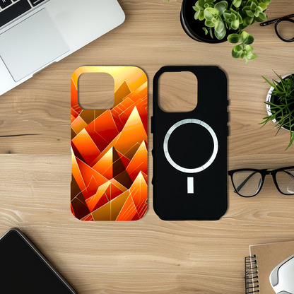 Abstract Pyramids M2, Magsafe Tough Phone Case, Full Wrap Technology, Crafted From Premium Polycarbonate, Unique Image...