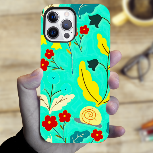 Field Of Flowers, Magsafe Tough Phone Case, Full Wrap Technology, Crafted From Premium Polycarbonate, Unique Image...