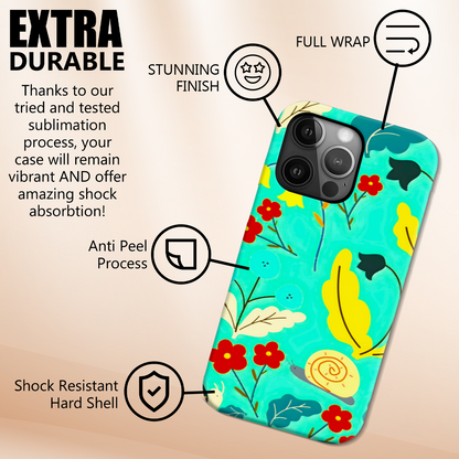Field Of Flowers, Magsafe Tough Phone Case, Full Wrap Technology, Crafted From Premium Polycarbonate, Unique Image...