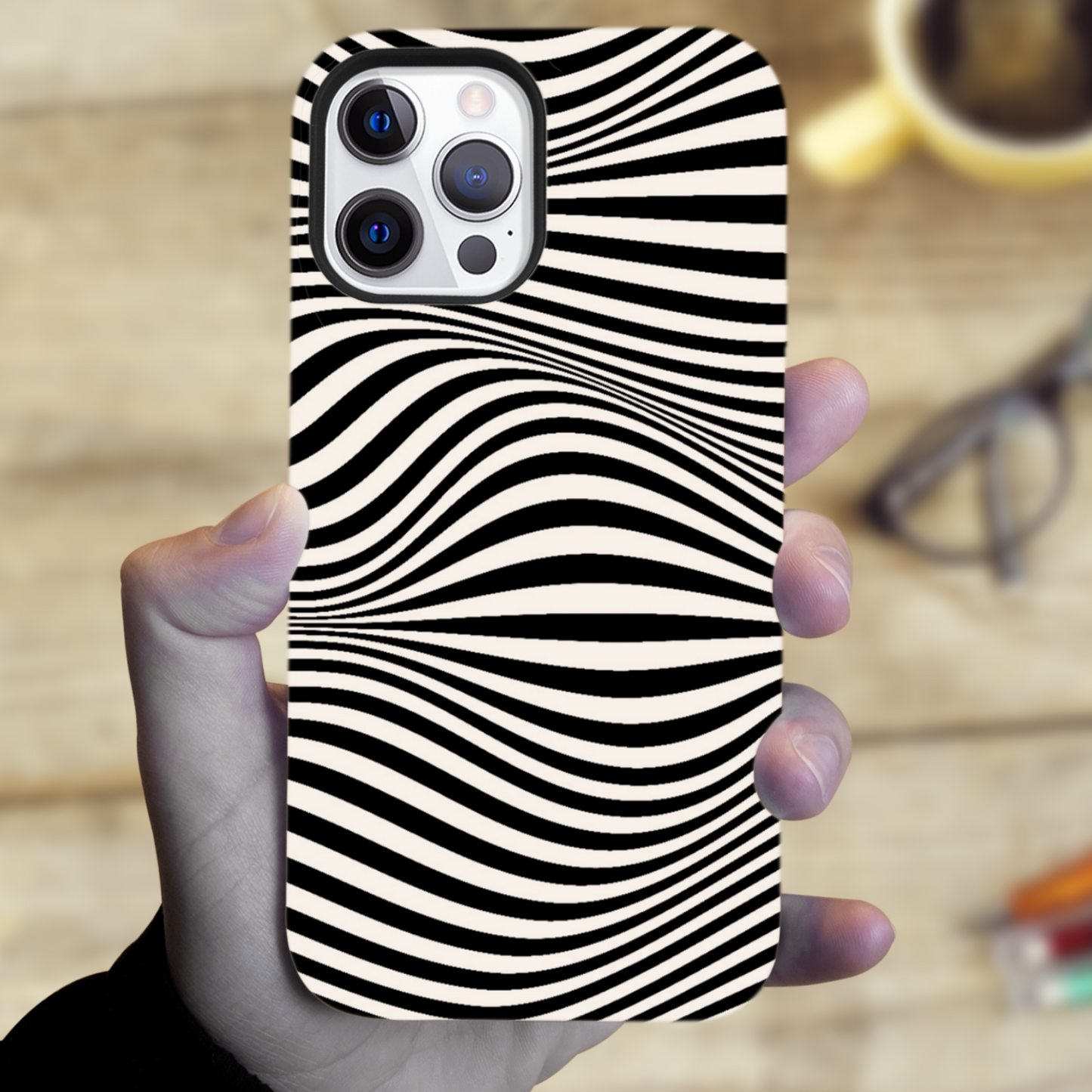 Zebra Print M1, Magsafe Tough Phone Case, Full Wrap Technology, Crafted From Premium Polycarbonate, Unique Image...