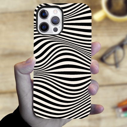 Zebra Print M1, Magsafe Tough Phone Case, Full Wrap Technology, Crafted From Premium Polycarbonate, Unique Image...