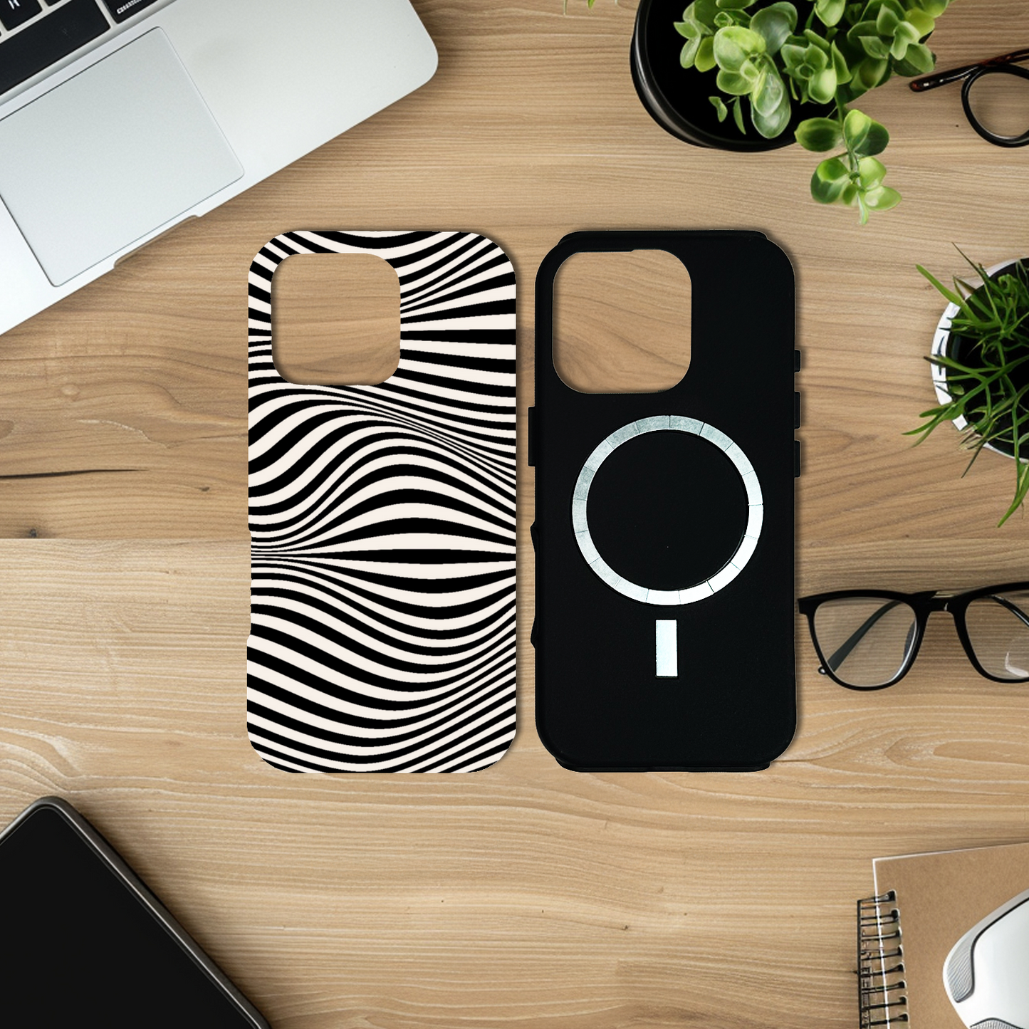 Zebra Print M1, Magsafe Tough Phone Case, Full Wrap Technology, Crafted From Premium Polycarbonate, Unique Image...