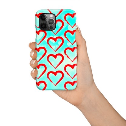 Red Hearts M1, Magsafe Tough Phone Case, Full Wrap Technology, Crafted From Premium Polycarbonate, Unique Image...