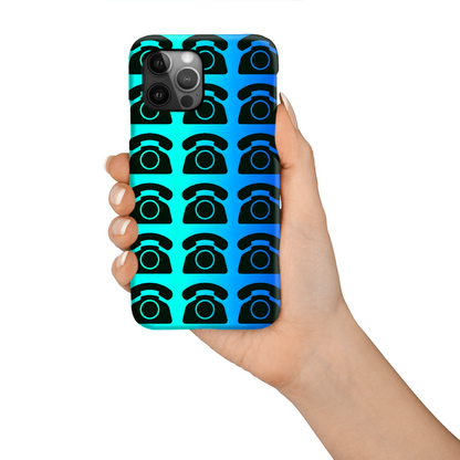 Black Rotary Phone, Magsafe Tough Phone Case, Full Wrap Technology, Crafted From Premium Polycarbonate, Unique Image...