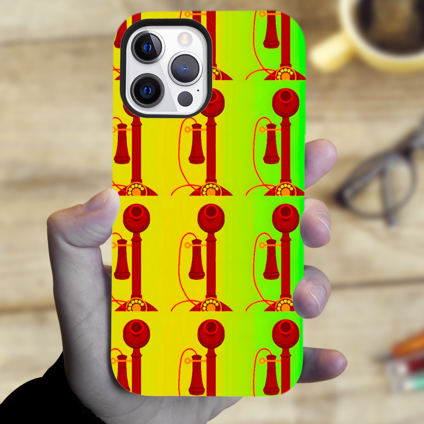 Candlestick Phone M2, Magsafe Tough Phone Case, Full Wrap Technology, Crafted From Premium Polycarbonate, Unique Image...