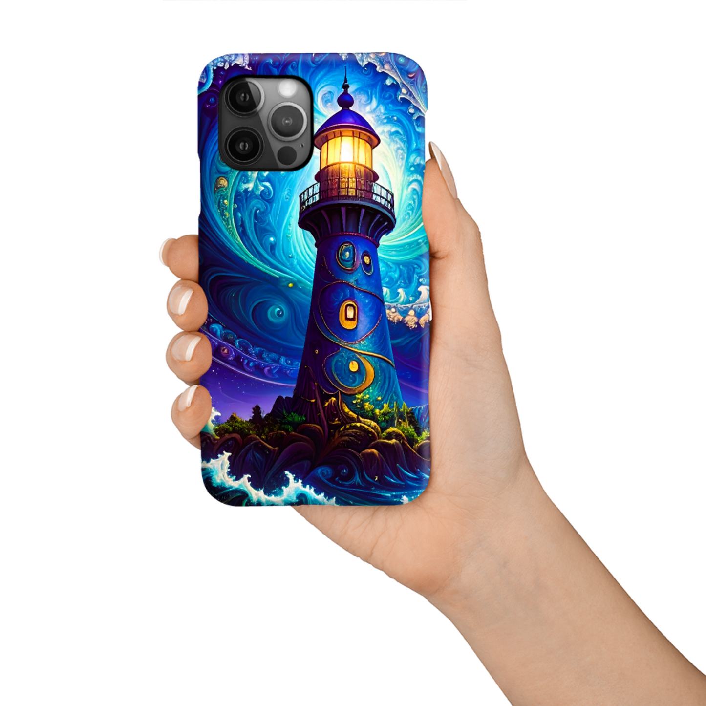 Fantasy Lighthouse TP3, Tough Phone Case, Full Wrap Technology, Crafted From Premium Polycarbonate, Unique Image...