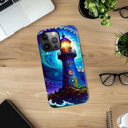 Fantasy Lighthouse TP3, Tough Phone Case, Full Wrap Technology, Crafted From Premium Polycarbonate, Unique Image...