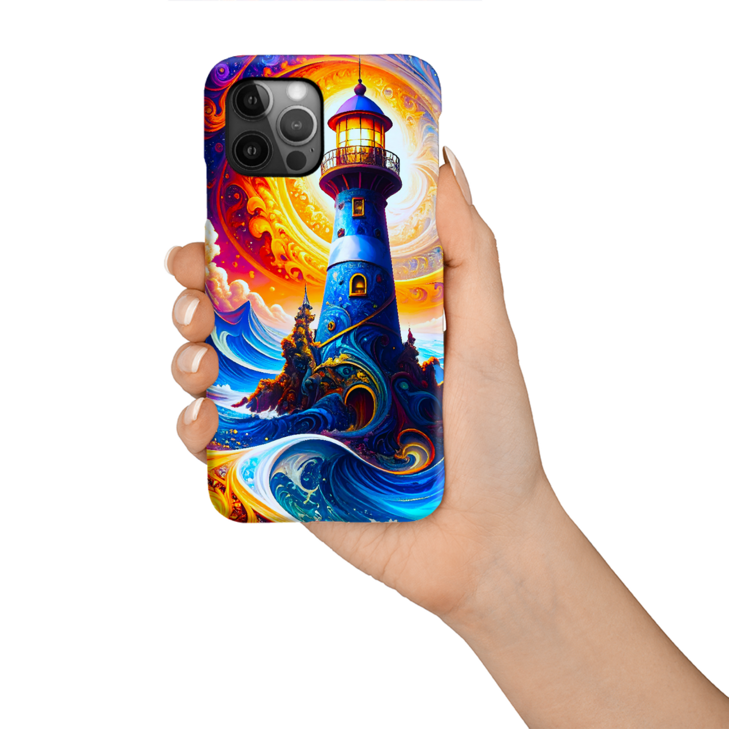 Fantasy Lighthouse TP2, Tough Phone Case, Full Wrap Technology, Crafted From Premium Polycarbonate, Unique Image...