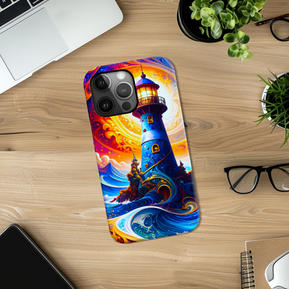 Fantasy Lighthouse TP2, Tough Phone Case, Full Wrap Technology, Crafted From Premium Polycarbonate, Unique Image...