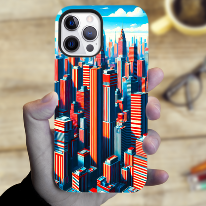 Sky Towers, Tough Phone Case, Full Wrap Technology, Crafted From Premium Polycarbonate, Unique Image...